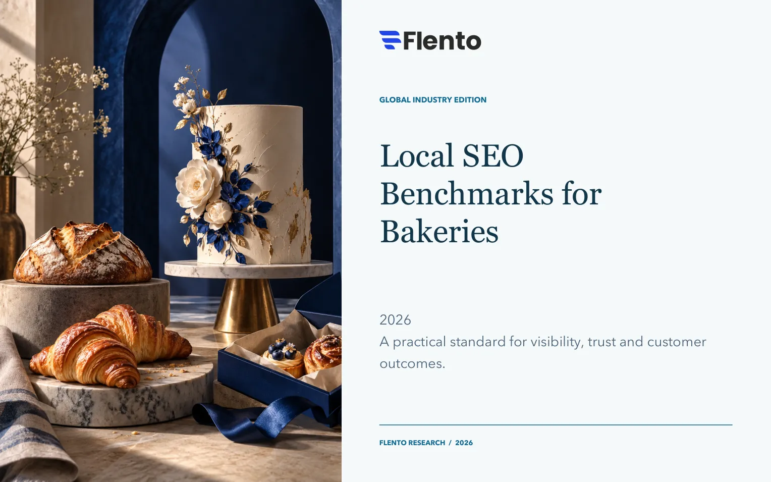 Cover of the Local SEO Benchmarks for Bakeries report