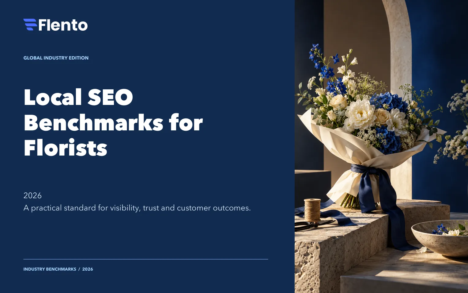 Cover of the Local SEO Benchmarks for Florists report