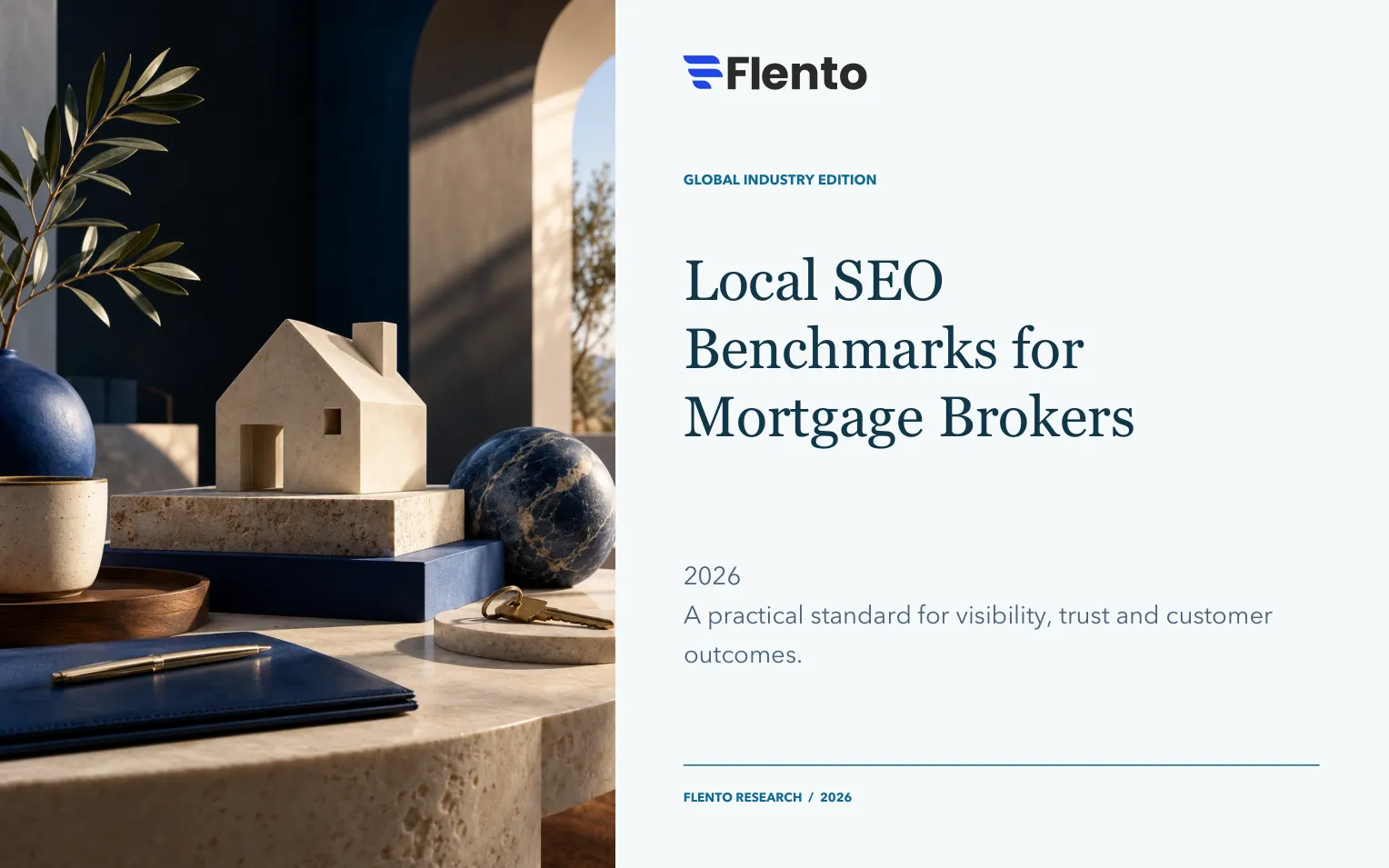 Cover of the Local SEO Benchmarks for Mortgage Brokers report