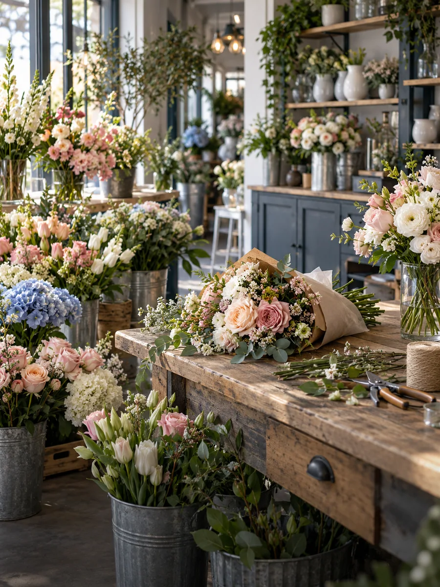 Florists business scene