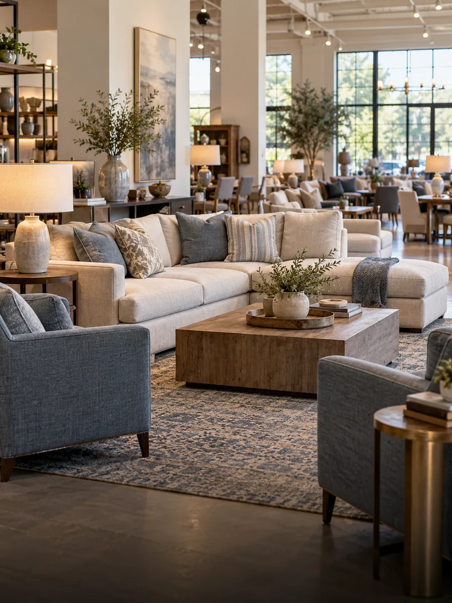 Furniture stores business scene