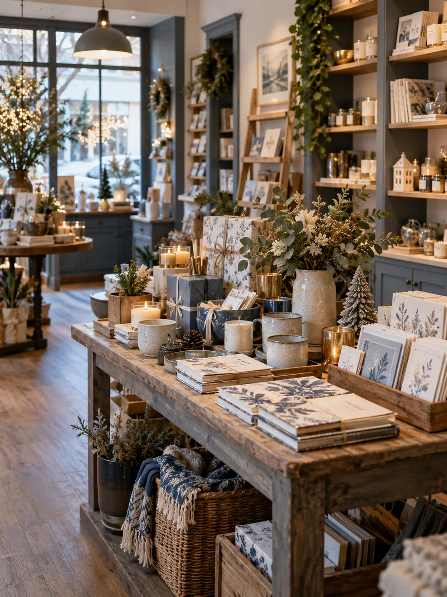 Gift shops business scene