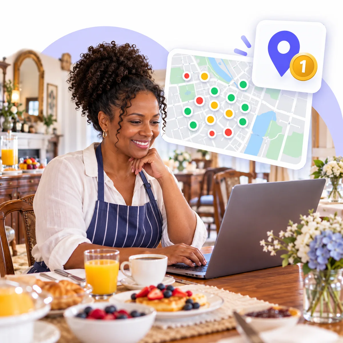 See Exactly Where You Rank for "bed and breakfast near me" on Every Block of Your City