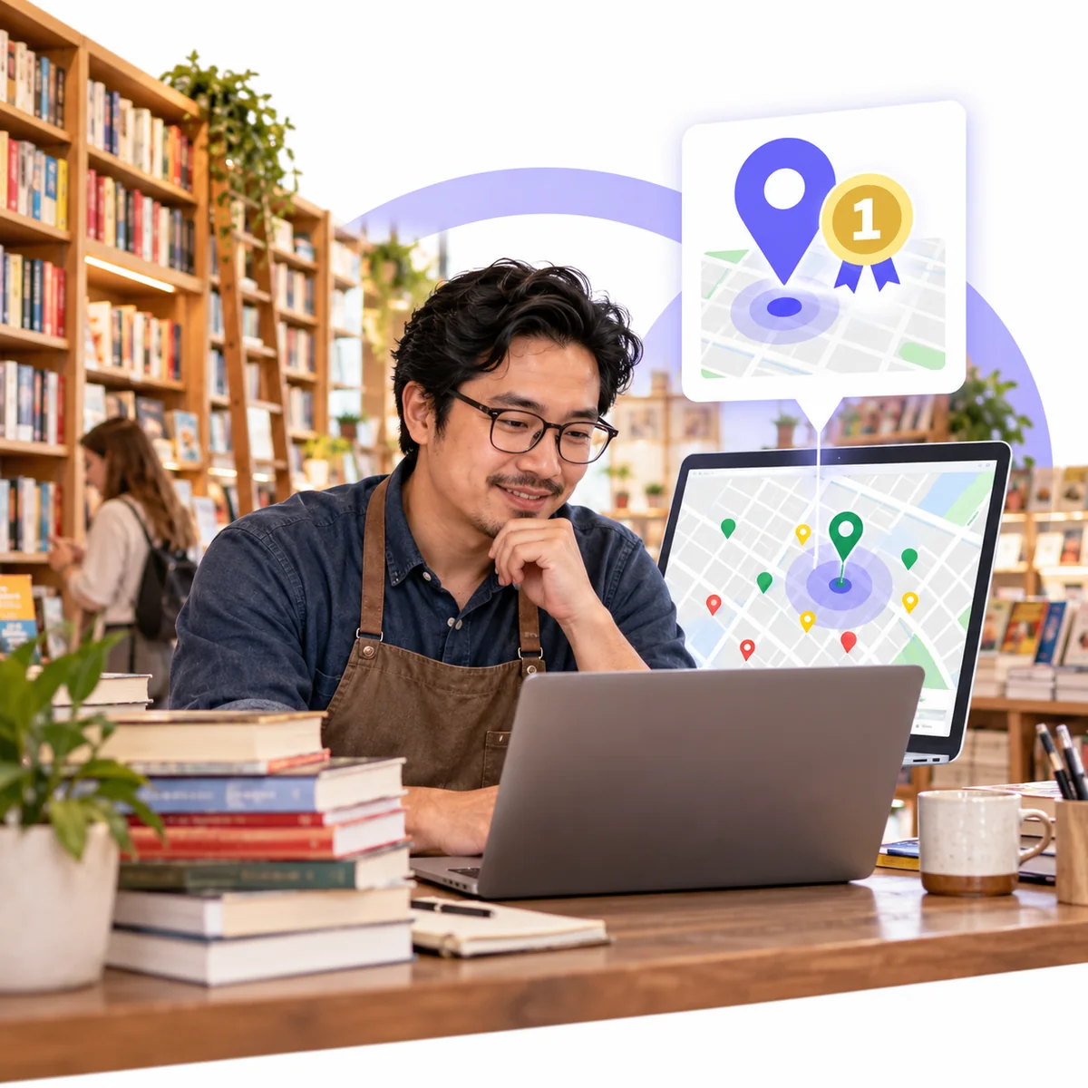 See Exactly Where You Rank for "bookstore near me" on Every Block of Your City