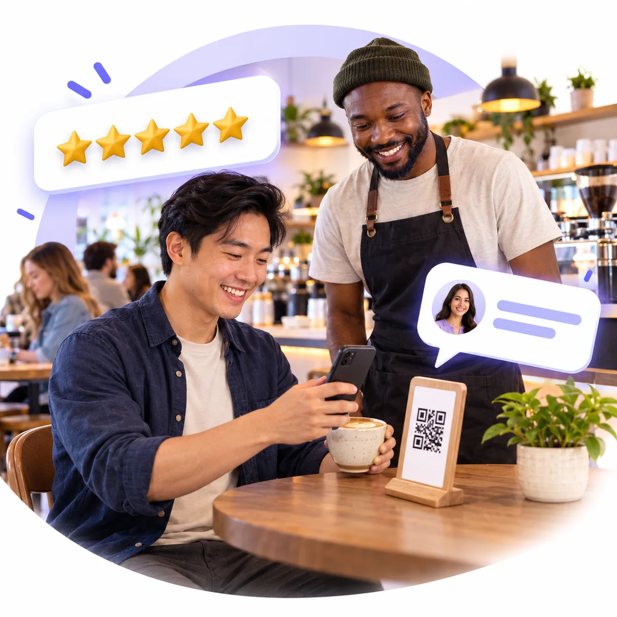 Earn More Five-Star Reviews and Reply to Every One, Without Chasing Coffee Lovers