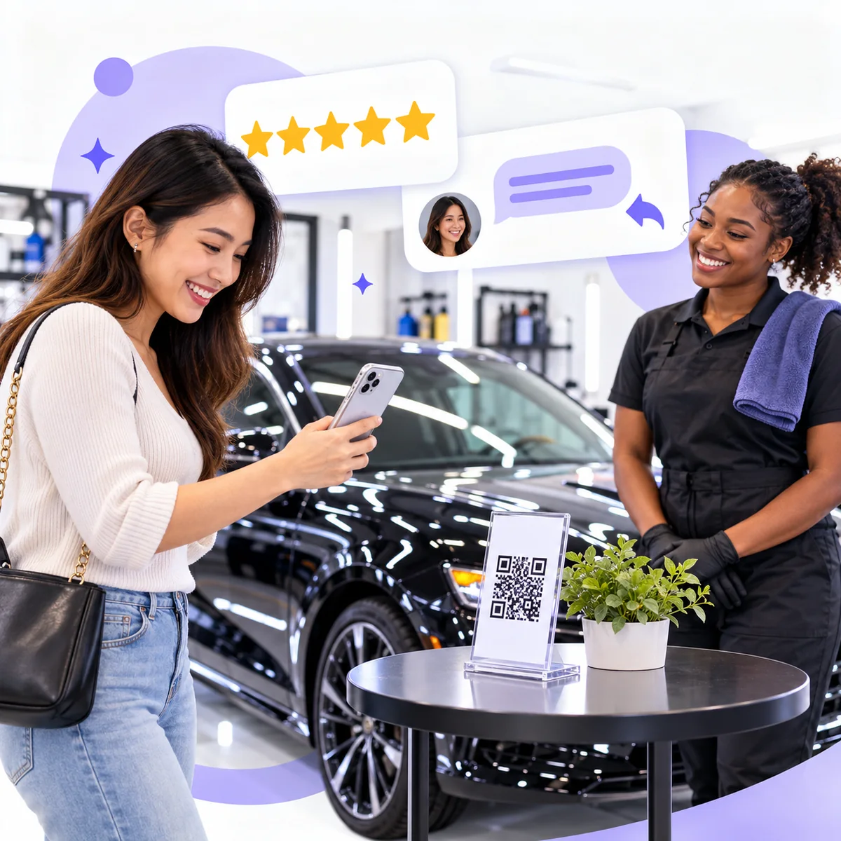 Earn More Five-Star Reviews and Reply to Every One, Without Chasing Car Owners