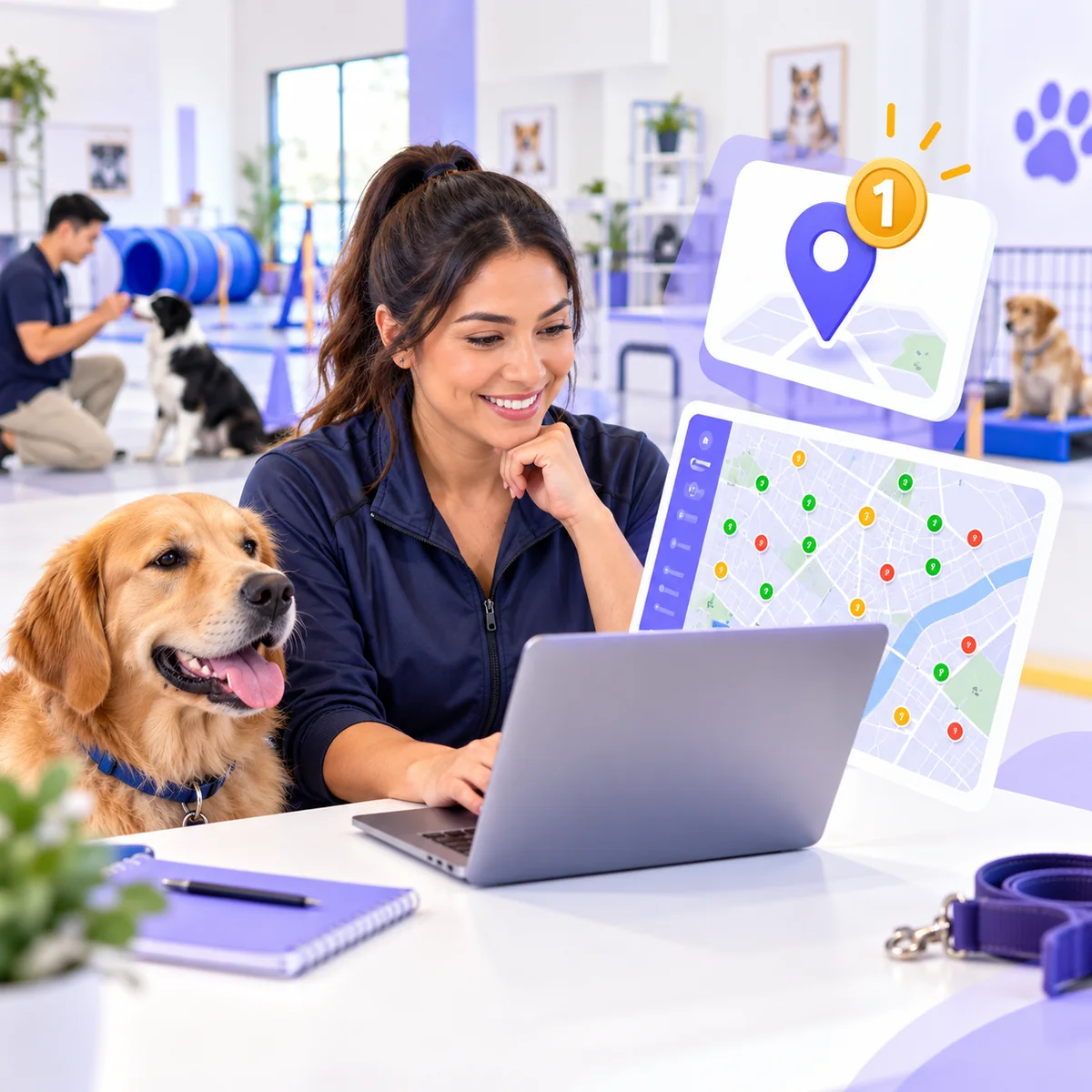 See Exactly Where You Rank for "dog trainer near me" on Every Block of Your City