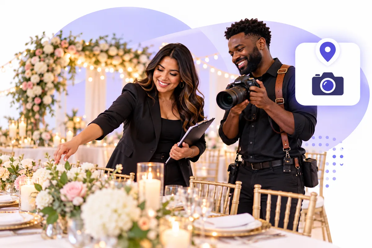 Event planner and photographer at a venue using Flento to get discovered locally