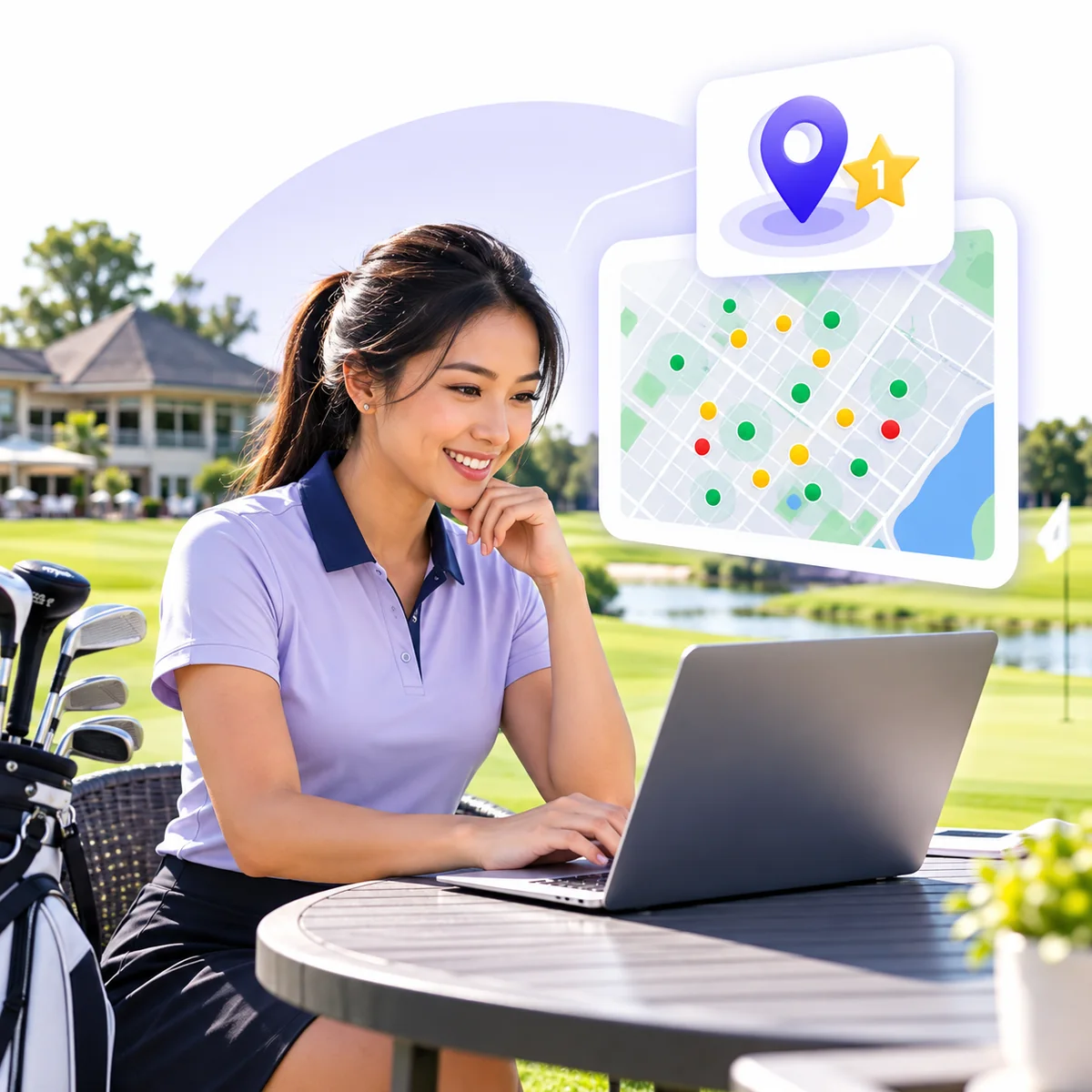 See Exactly Where You Rank for "golf course near me" on Every Block of Your City