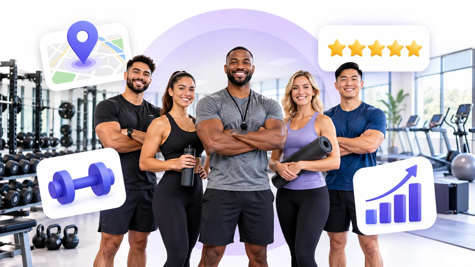 Gym owner and personal trainers using Flento local SEO to rank on Google Maps
