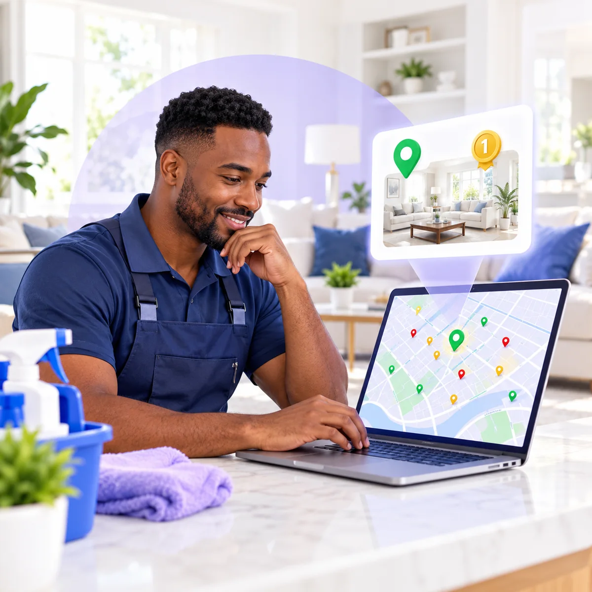 See Exactly Where You Rank for "house cleaning near me" on Every Block of Your City
