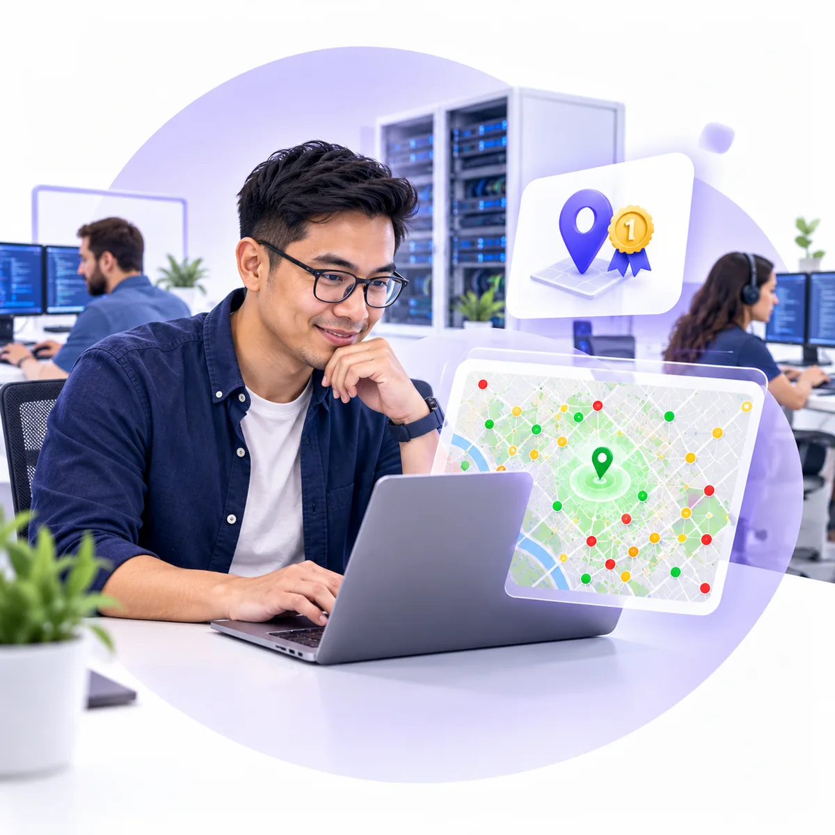 See Exactly Where You Rank for "it support near me" on Every Block of Your City