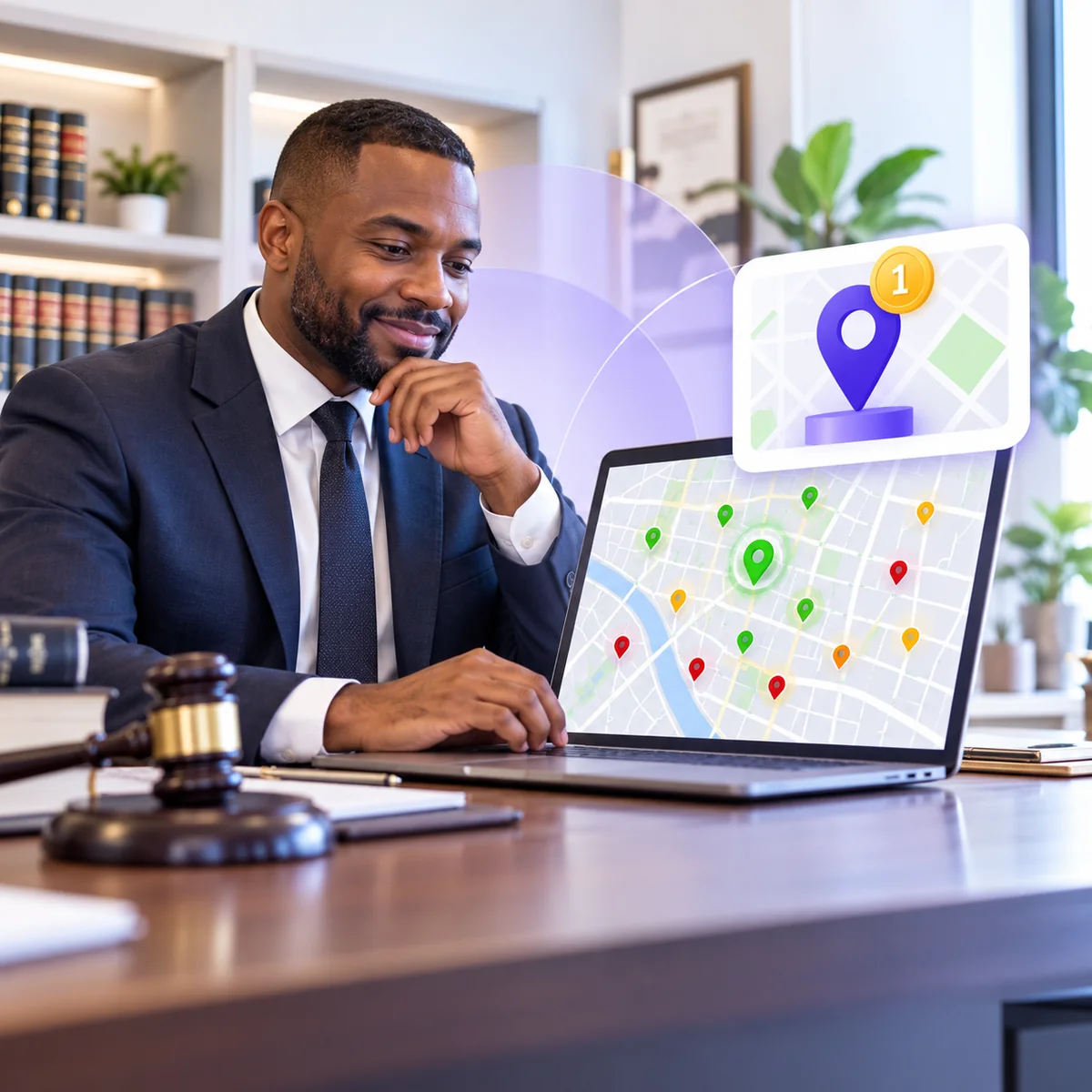 See Exactly Where You Rank for "lawyer near me" on Every Block of Your City