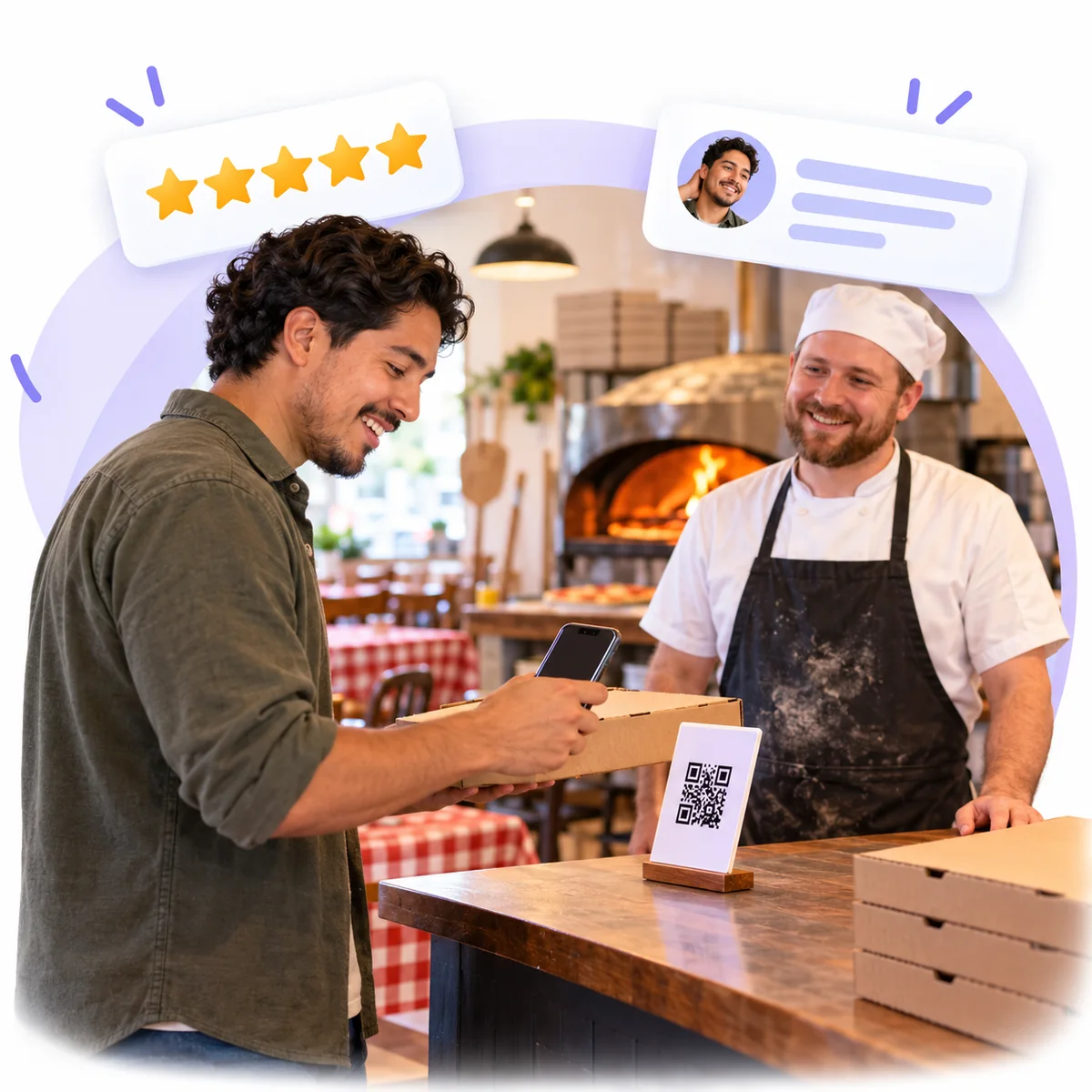 Earn More Five-Star Reviews and Reply to Every One, Without Chasing Pizza Lovers