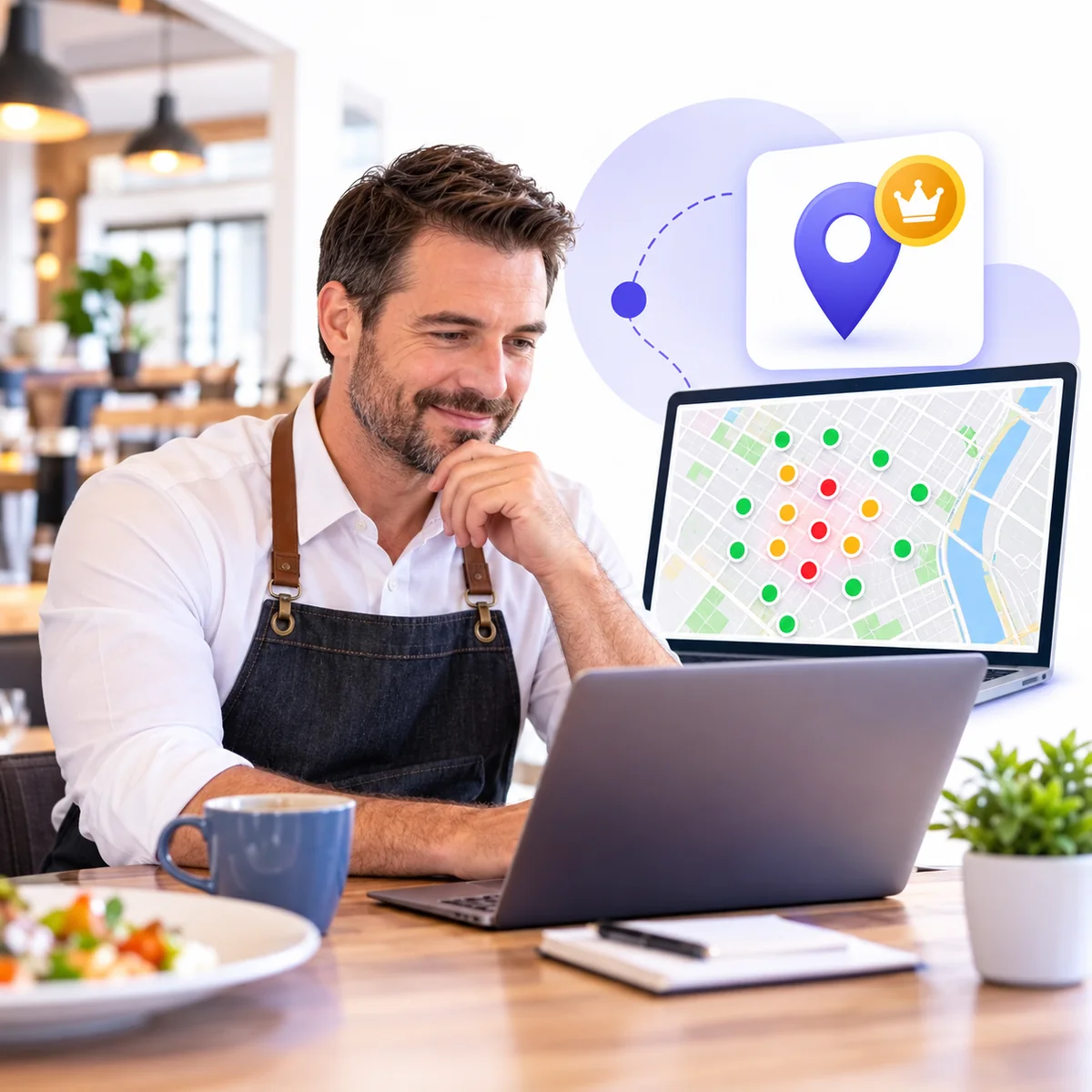 See Exactly Where You Rank for "Restaurants Near Me" on Every Block of Your City
