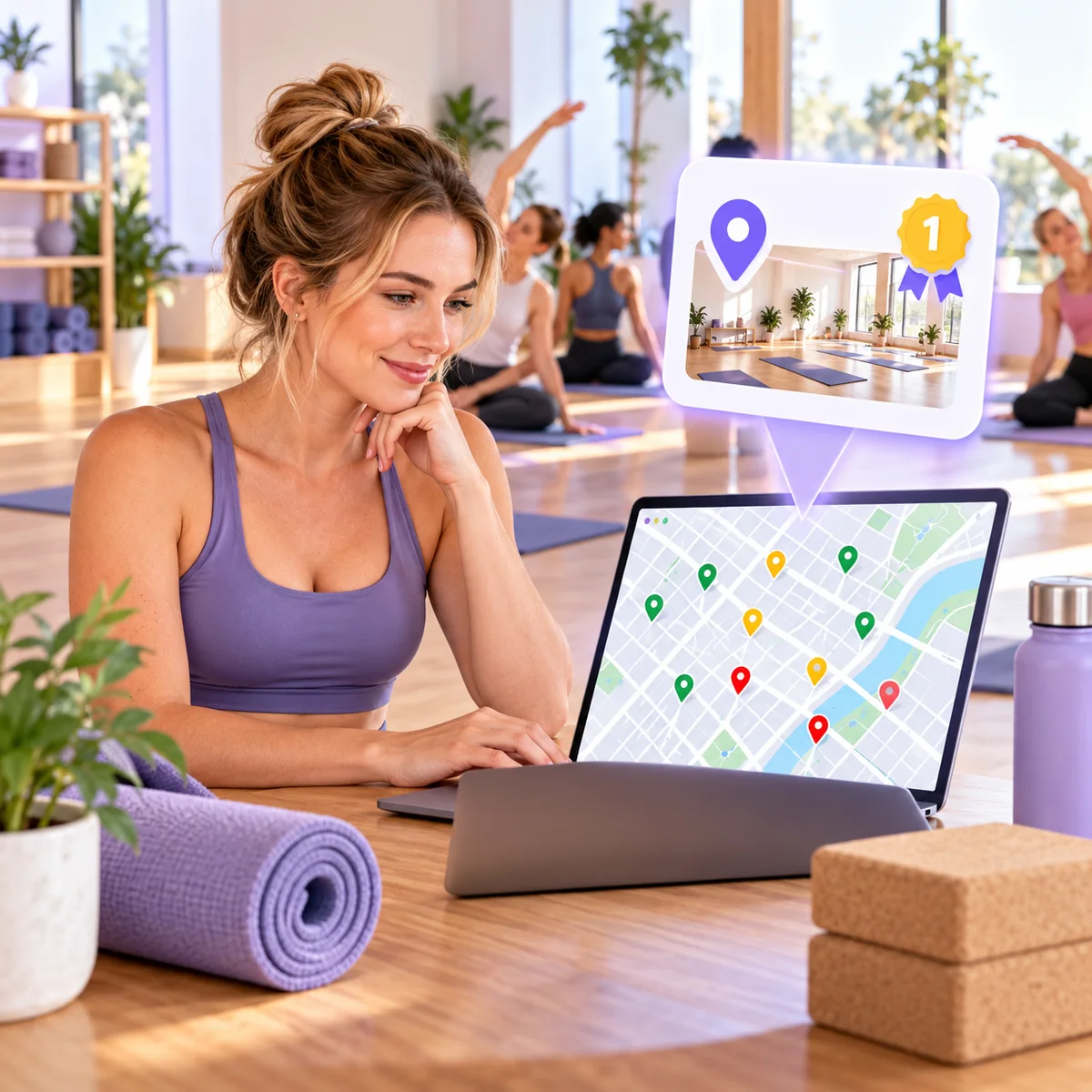 See Exactly Where You Rank for "yoga near me" on Every Block of Your City